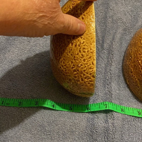 Two Vintage Cantaloupe Bowls - Picture 4 of 7